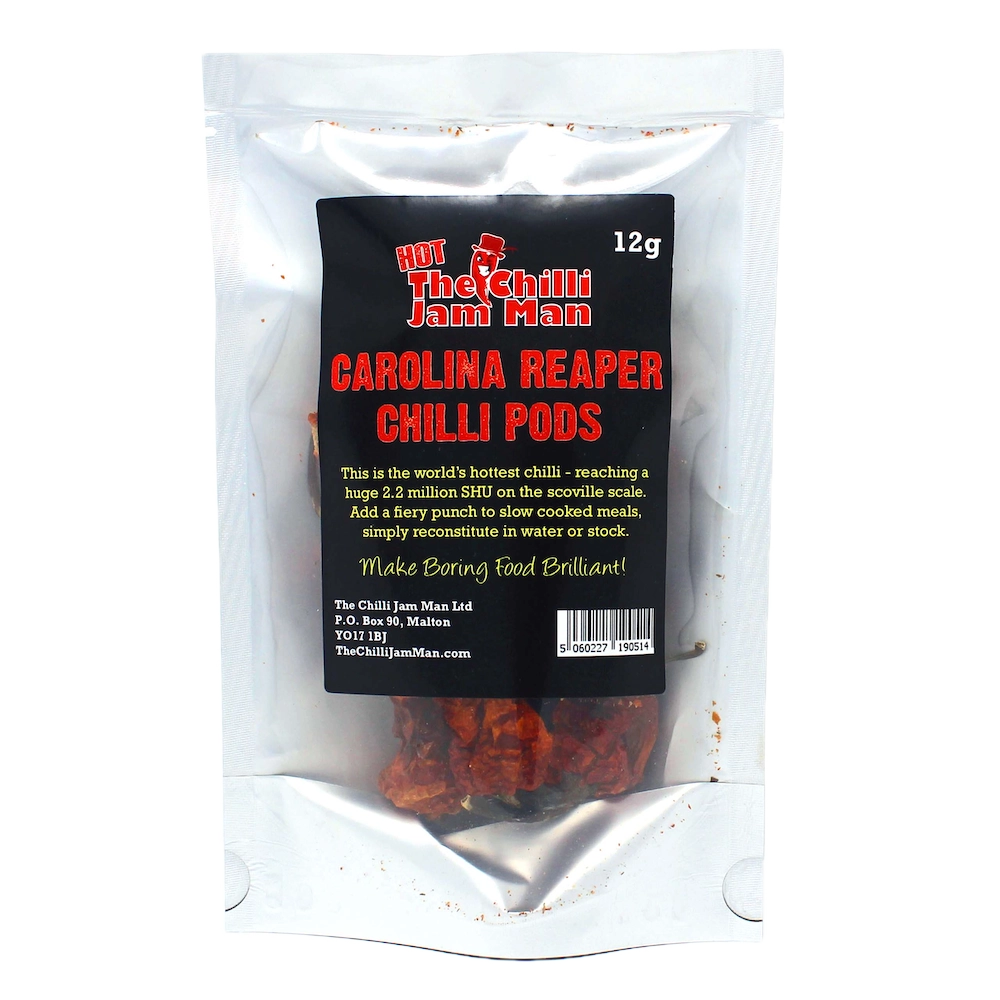 Carolina Reaper Chilli Pods 12g