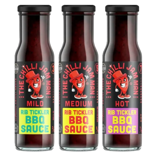 Set of 3 Rib Tickler BBQ Sauces