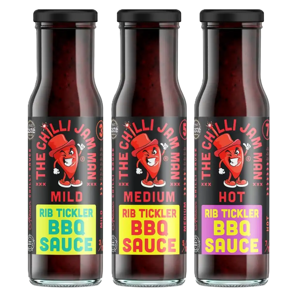 Set of 3 Rib Tickler BBQ Sauces